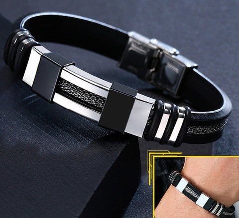 Stylish and Durable Stainless Steel Bracelets for Men at $14.97 only from Zetira Jewelry